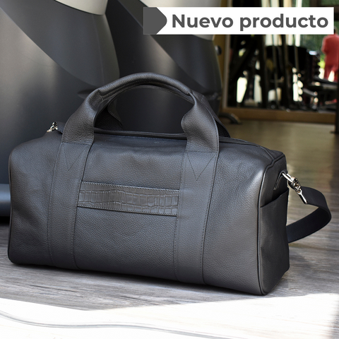 Maleta de viaje con textura de cocodrilo