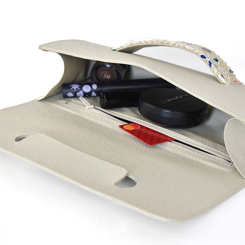 Bolsa clutch con brocado - Koon Artesanos