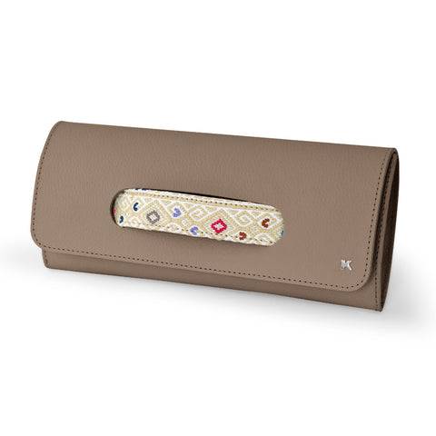 Bolsa clutch con brocado - Koon Artesanos