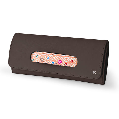 Bolsa clutch con brocado - Koon Artesanos