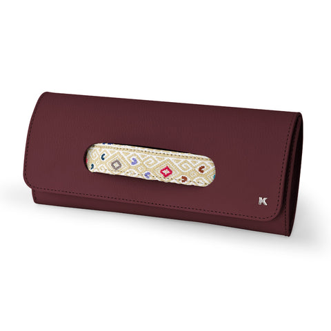 Bolsa clutch con brocado - Koon Artesanos