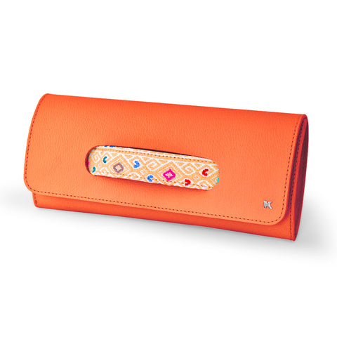 Bolsa clutch con brocado - Koon Artesanos