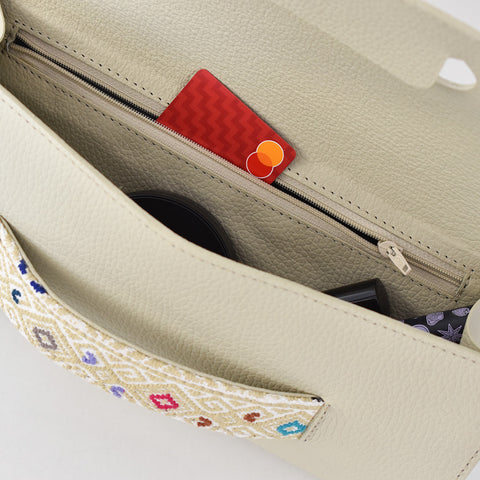 Bolsa clutch con brocado - Koon Artesanos