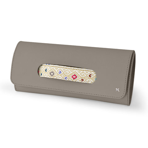 Bolsa clutch con brocado - Koon Artesanos