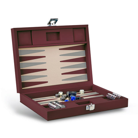 backgammon de viaje hecho a mano