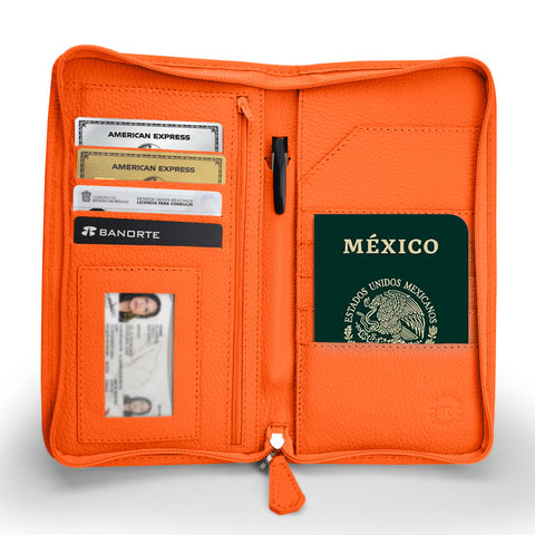estuche para pasaporte
