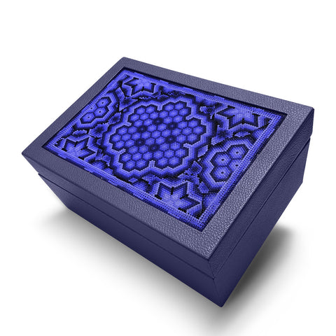 A+A Caja de té 6 divisiones con huichol - Koon Artesanos