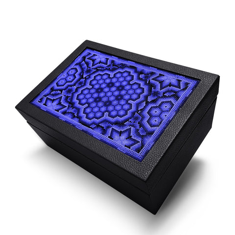 A+A Caja de té 6 divisiones con huichol - Koon Artesanos