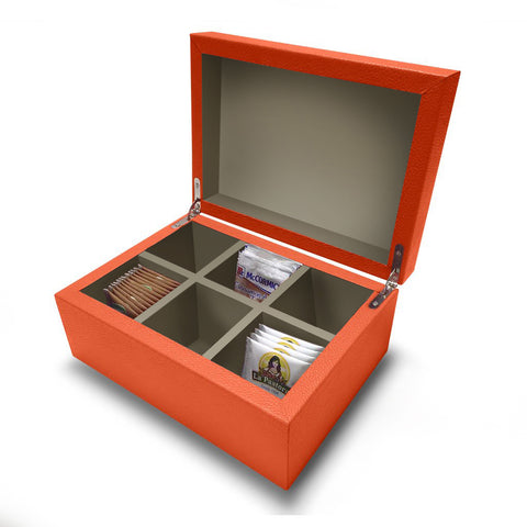 A+A Caja de té 6 divisiones con huichol - Koon Artesanos