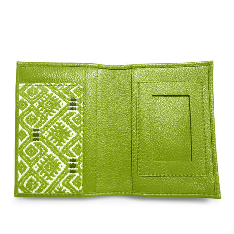 Funda pasaporte con brocado