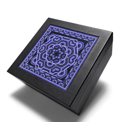 A+A Caja de té 9 divisiones con huichol - Koon Artesanos