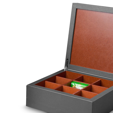 Caja de té 9 divisiones - Koon Artesanos