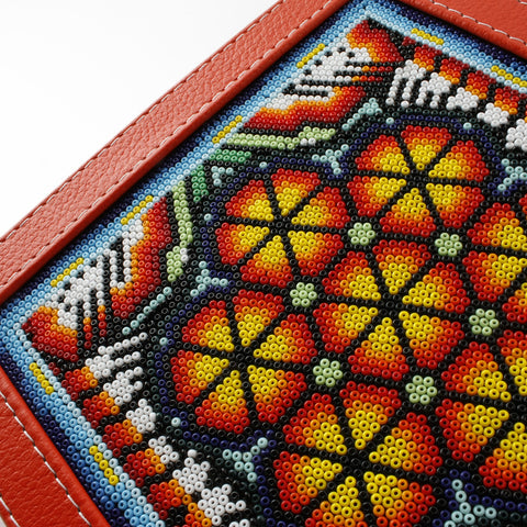 A+A Caja de té huichol 4 divisiones - Koon Artesanos