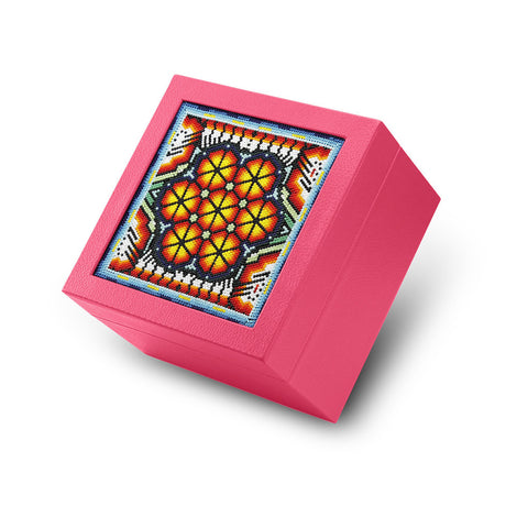 A+A Caja de té huichol 4 divisiones - Koon Artesanos