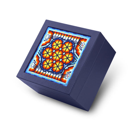 A+A Caja de té huichol 4 divisiones - Koon Artesanos